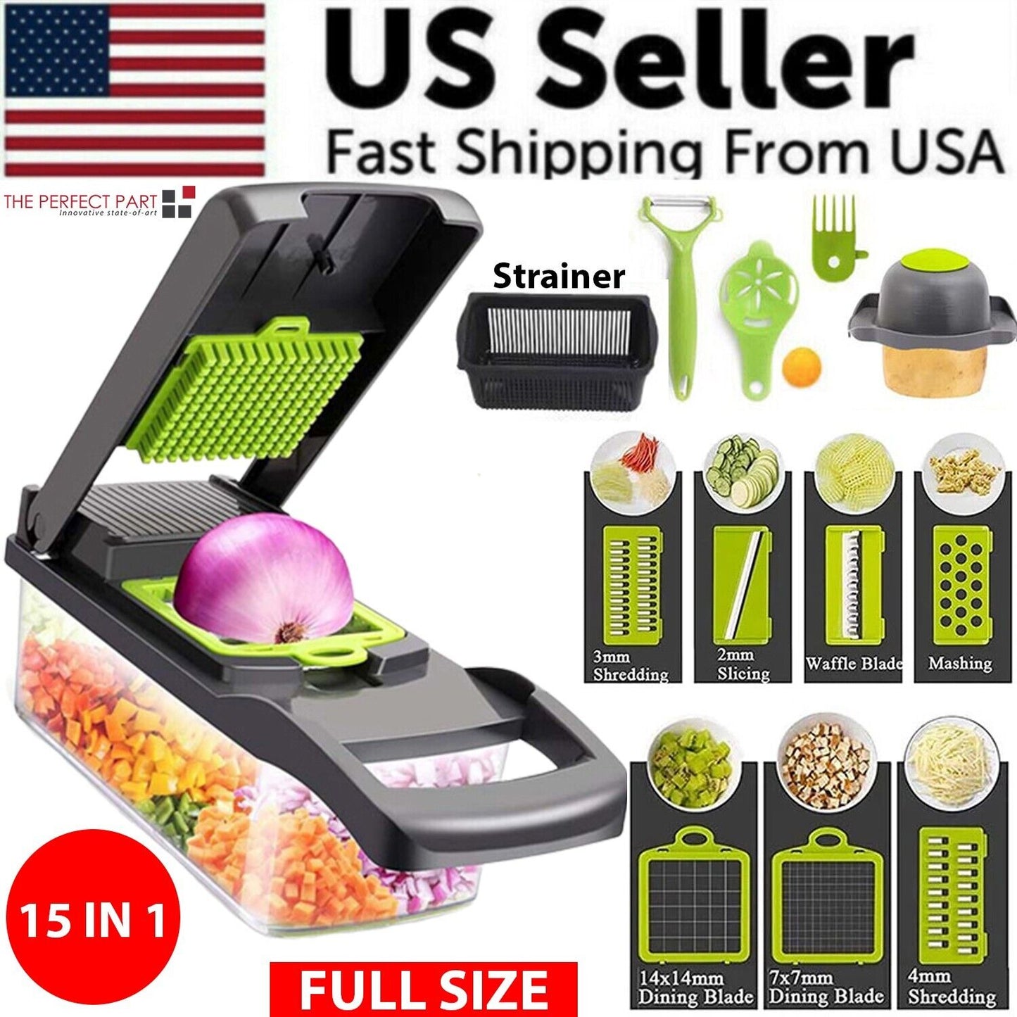 Pro Vegetable Chopper — 14-in-1 Dicer & Slicer
