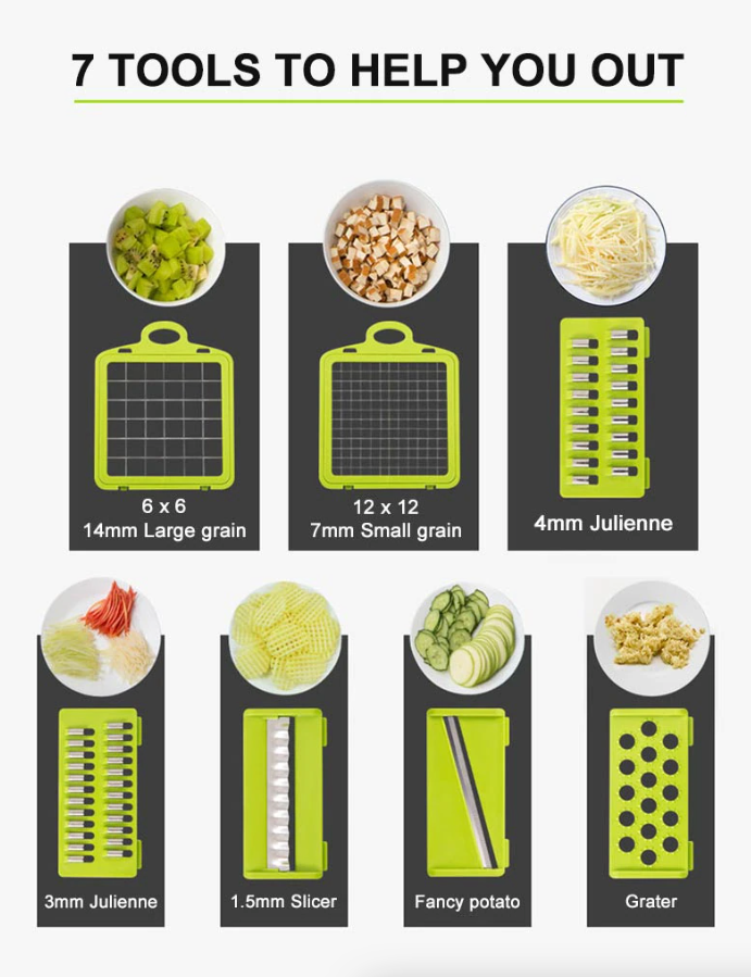 Pro Vegetable Chopper — 14-in-1 Dicer & Slicer